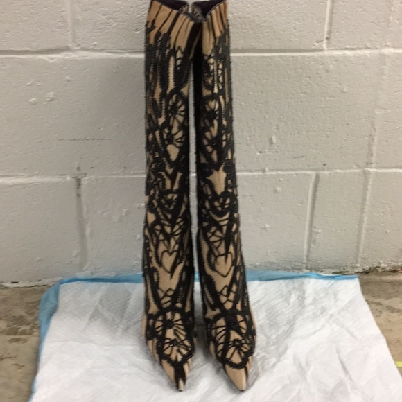 Escada zebra chocolate boot - Picture 1 of 6